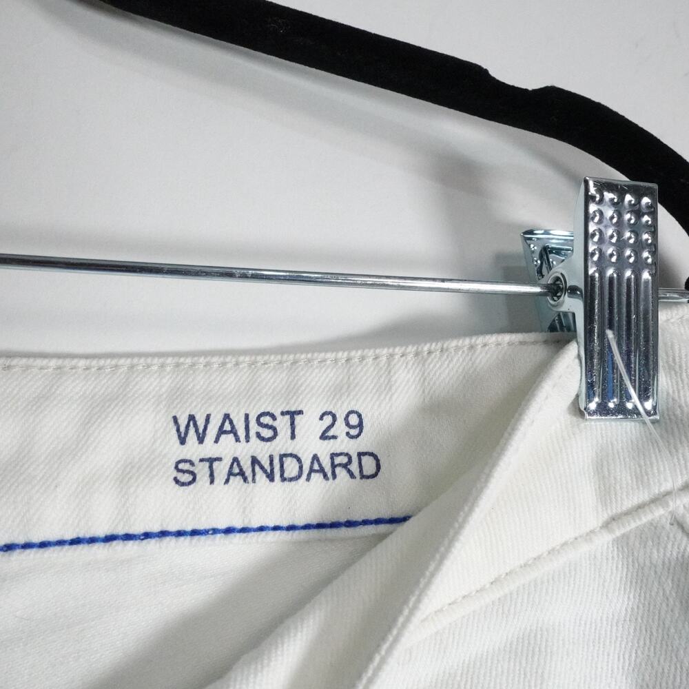 New Martin + Osa Slim Skinny Jeans Size 29 Salt Wash White Denim Stretch 29x31 - Picture 6 of 13